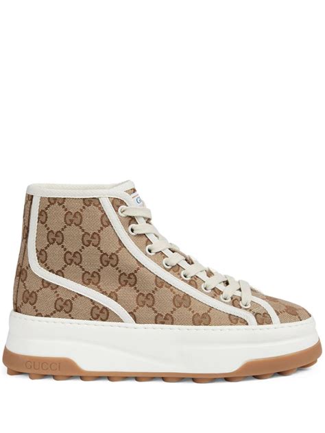 gucci gg canvas high-top sneaker|retro gucci sneakers.